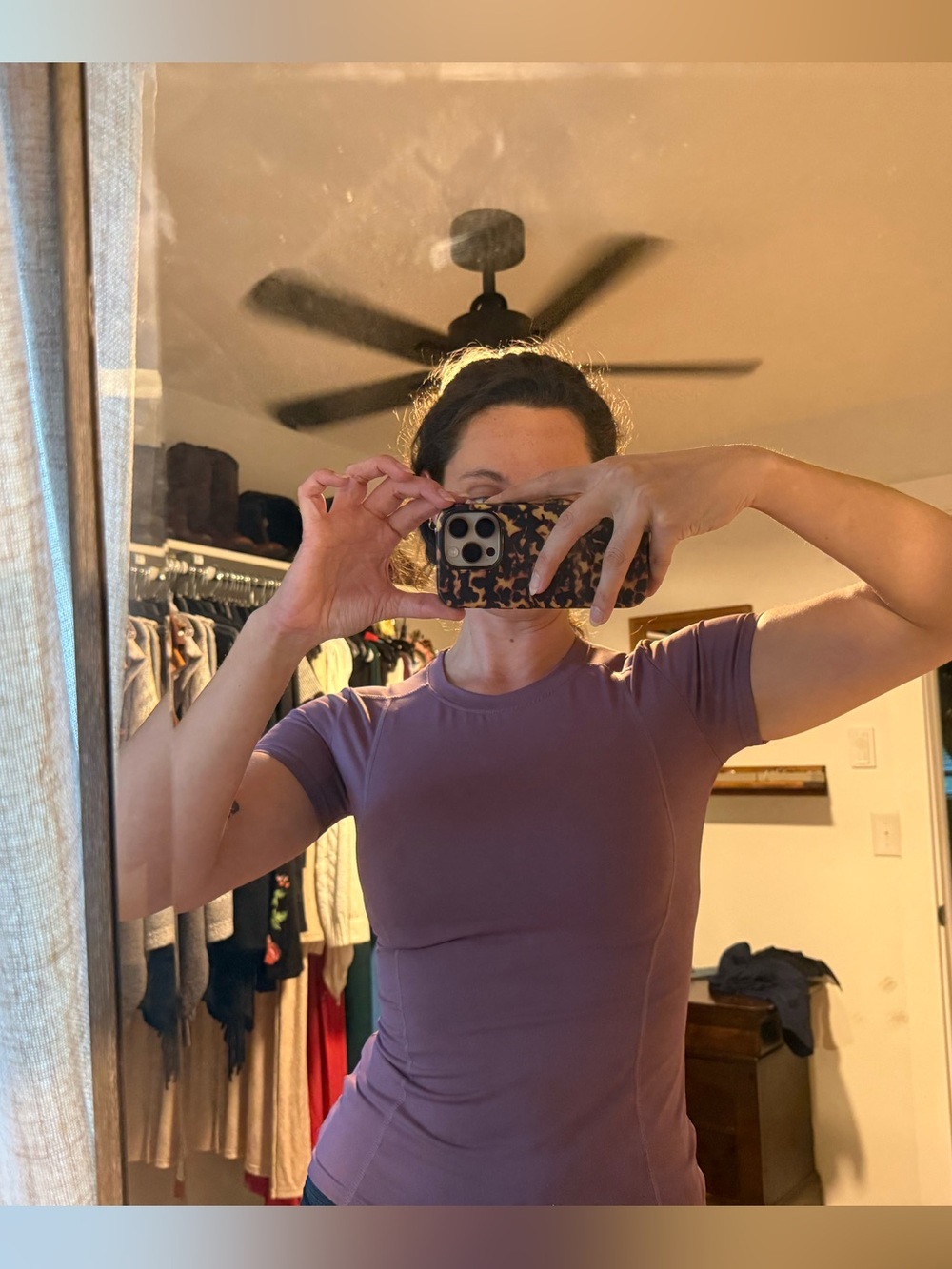 Women's Slim Fit Crewneck T-Shirt - Purple